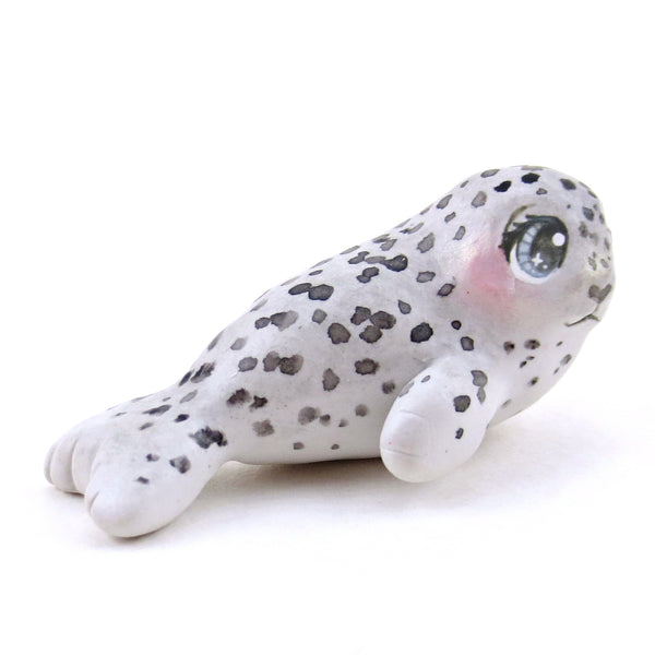 Little Spotty Seal Figurine - Polymer Clay Animals Winter Collection