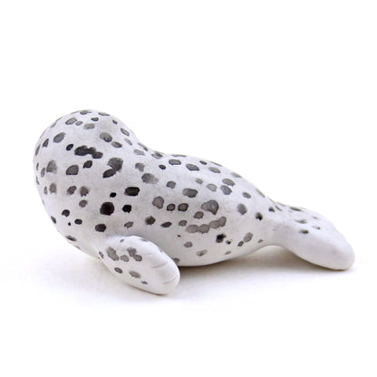 Little Spotty Seal Figurine - Polymer Clay Animals Winter Collection