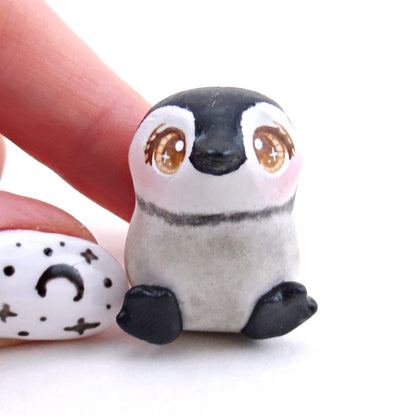 Little Penguin Figurine - Polymer Clay Animals Winter Collection