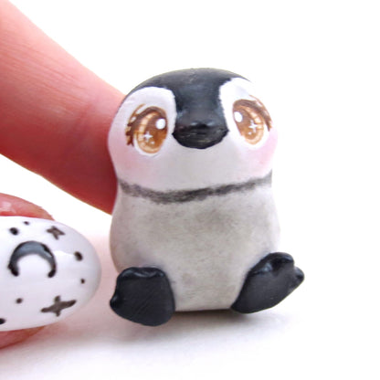 Little Penguin Figurine - Polymer Clay Animals Winter Collection