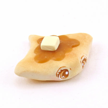 Sea Pancake Manta Ray Figurine - "Breakfast Buddies" Polymer Clay Animal Collection