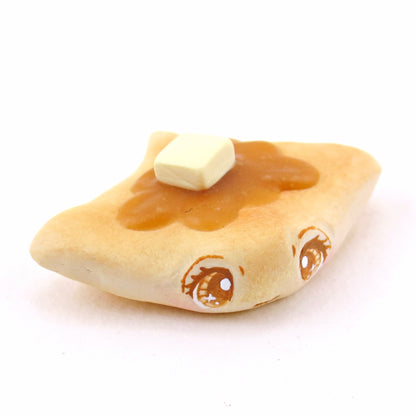 Sea Pancake Manta Ray Figurine - "Breakfast Buddies" Polymer Clay Animal Collection