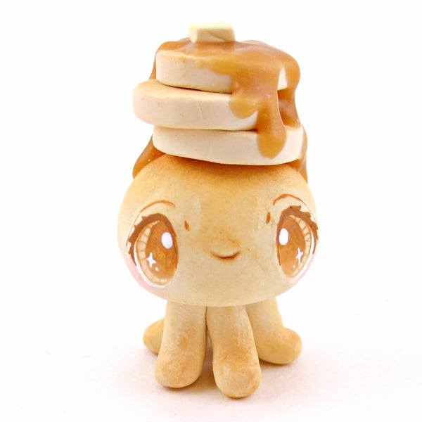 Pancake Jellyfish Figurine - "Breakfast Buddies" Polymer Clay Animal Collection