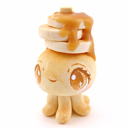 Pancake Jellyfish Figurine - "Breakfast Buddies" Polymer Clay Animal Collection