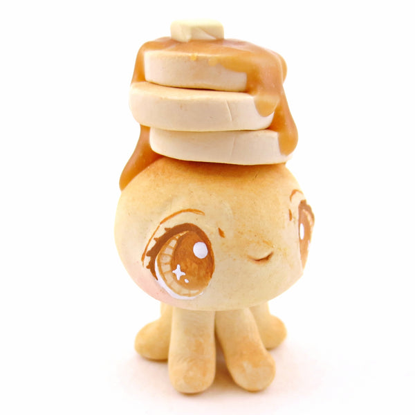 Pancake Jellyfish Figurine - "Breakfast Buddies" Polymer Clay Animal Collection