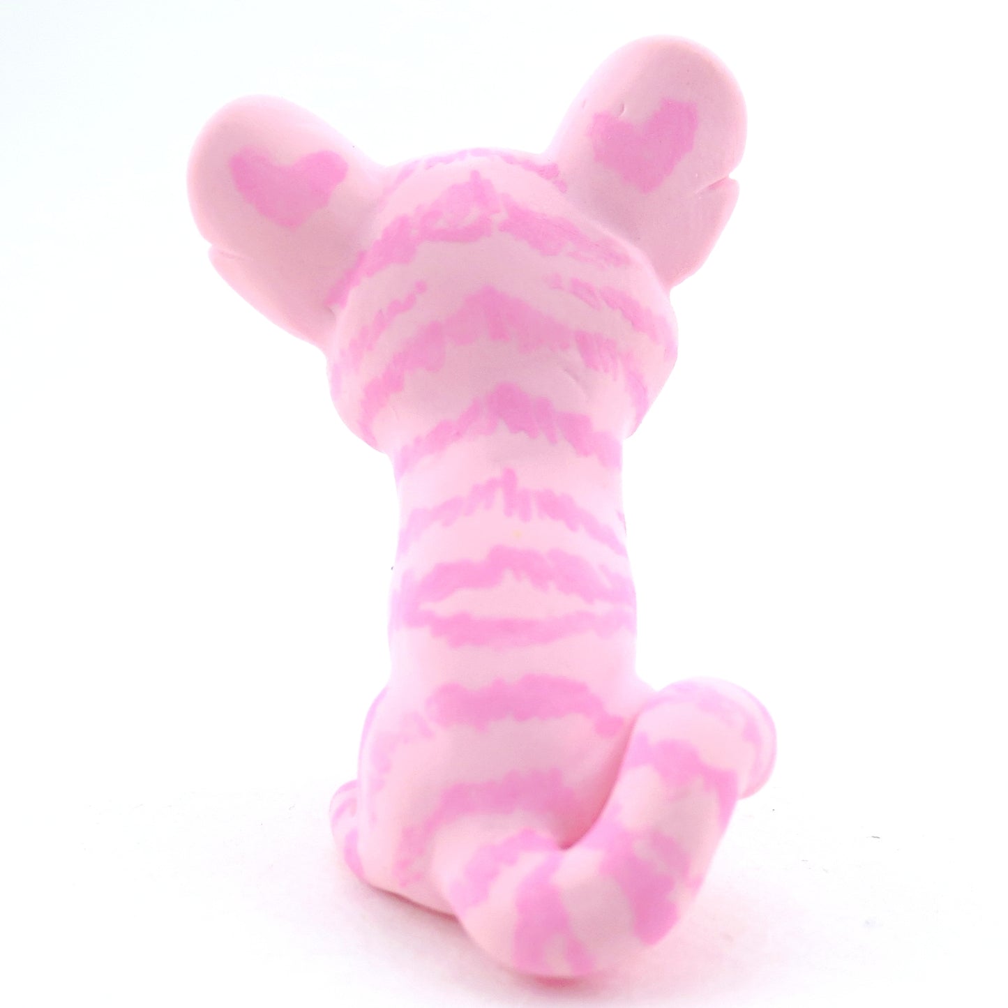 Pink Baby Tiger Figurine - Polymer Clay Carnival Animals