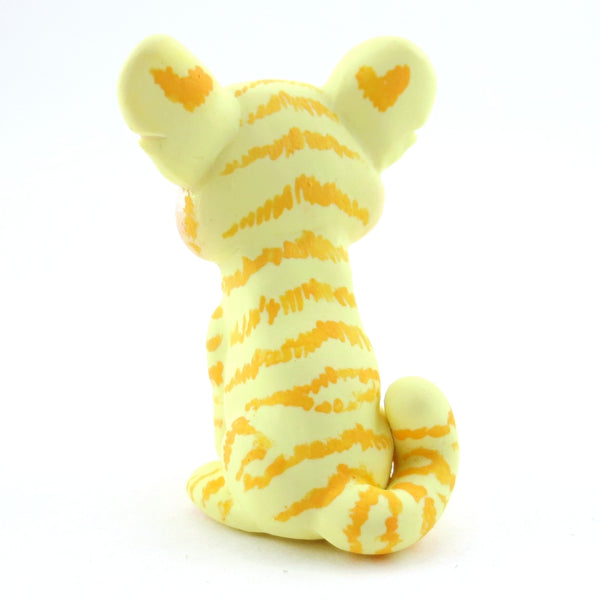 Yellow Baby Tiger Figurine - Polymer Clay Carnival Animals