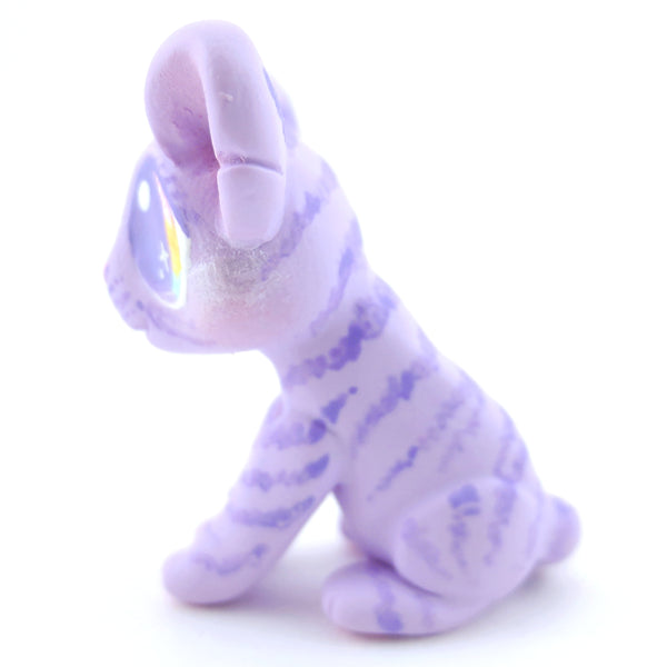Purple Baby Tiger Figurine - Polymer Clay Carnival Animals