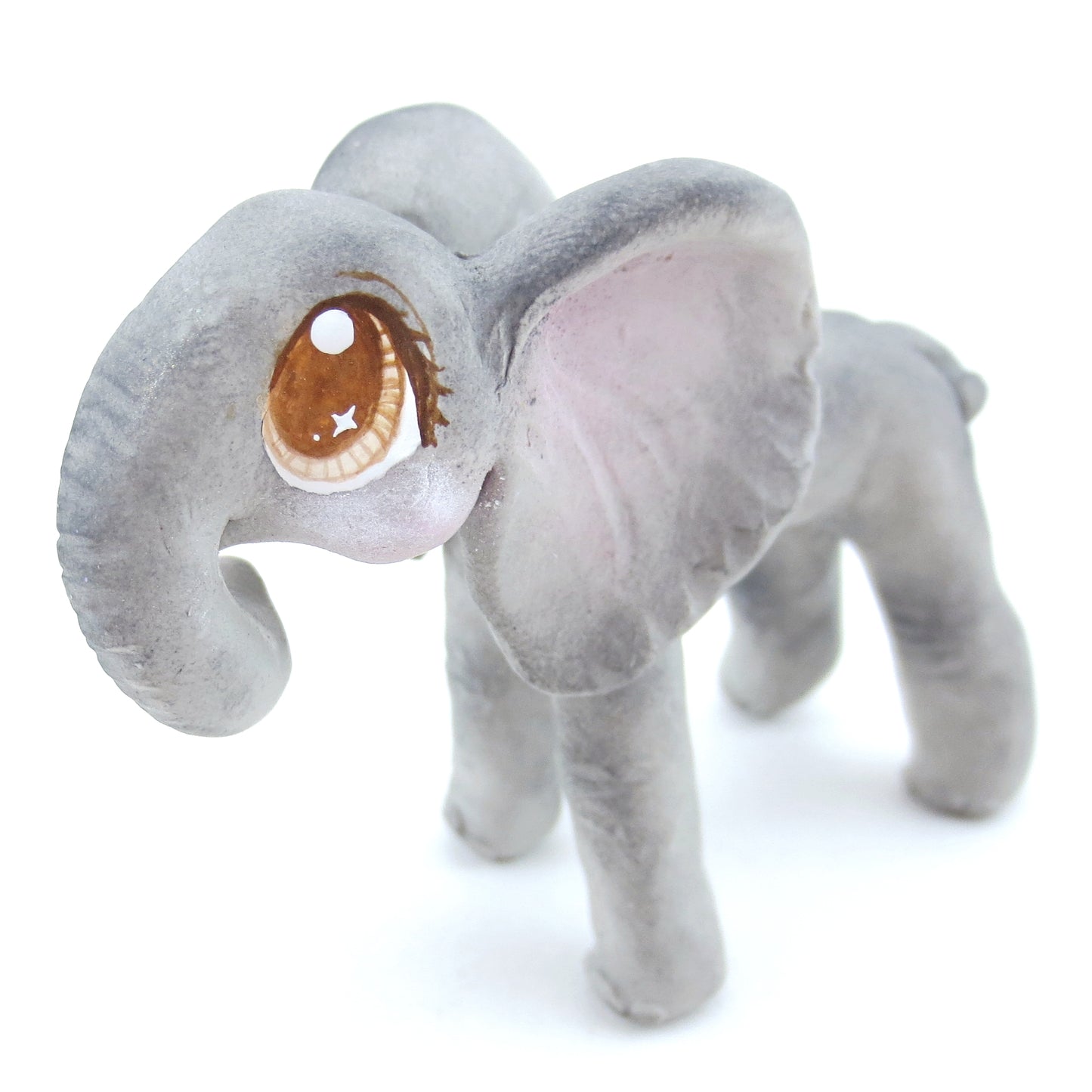 Elephant Figurine - Polymer Clay Tropical Animals