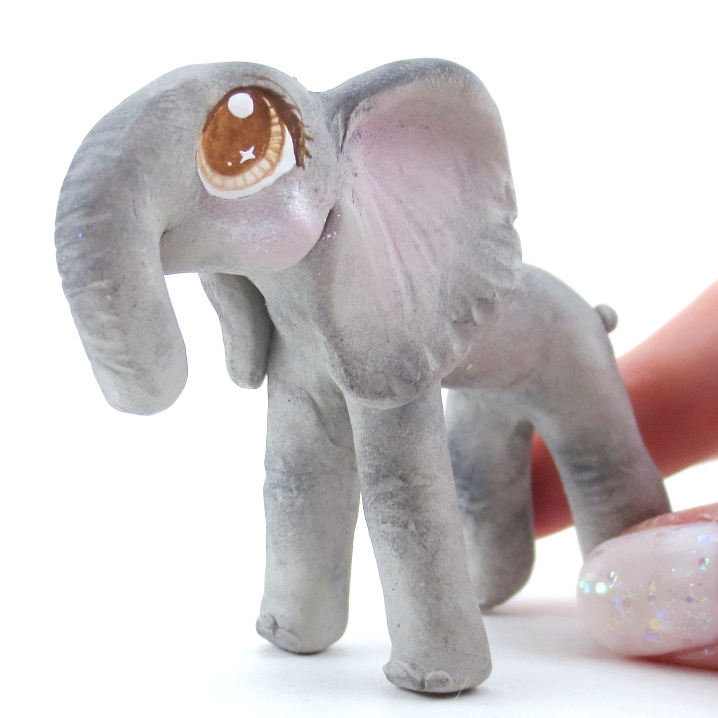 Elephant Figurine - Polymer Clay Tropical Animals