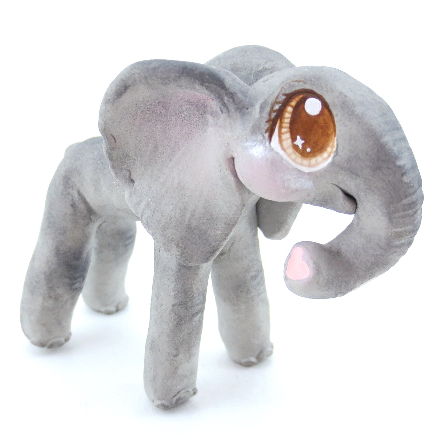 Elephant Figurine - Polymer Clay Tropical Animals