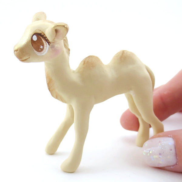 Bactrian Camel Figurine - Polymer Clay Tropical Animals