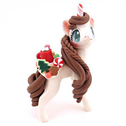 Christmas Dessert Unicorn - Polymer Clay Animals Christmas Collection
