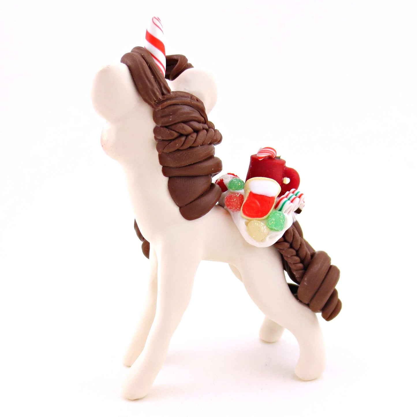 Christmas Dessert Unicorn - Polymer Clay Animals Christmas Collection