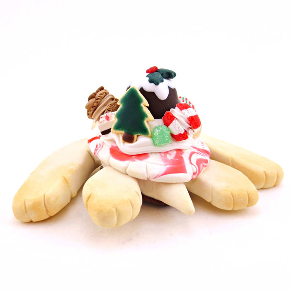 Sugar Cookie Christmas Dessert Turtle - Polymer Clay Animals Christmas Collection