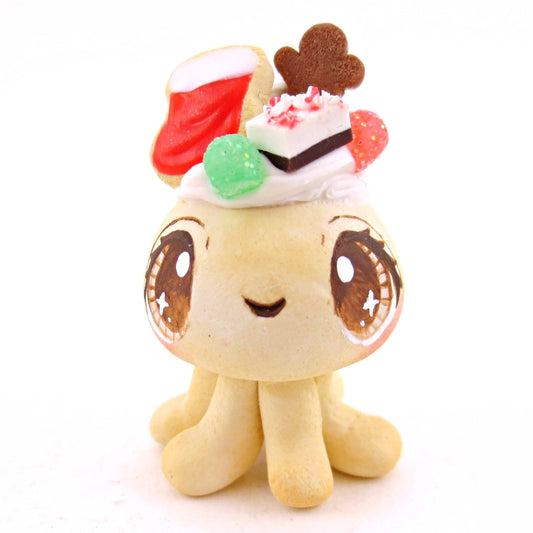 Sugar Cookie Christmas Dessert Jellyfish - Polymer Clay Animals Christmas Collection