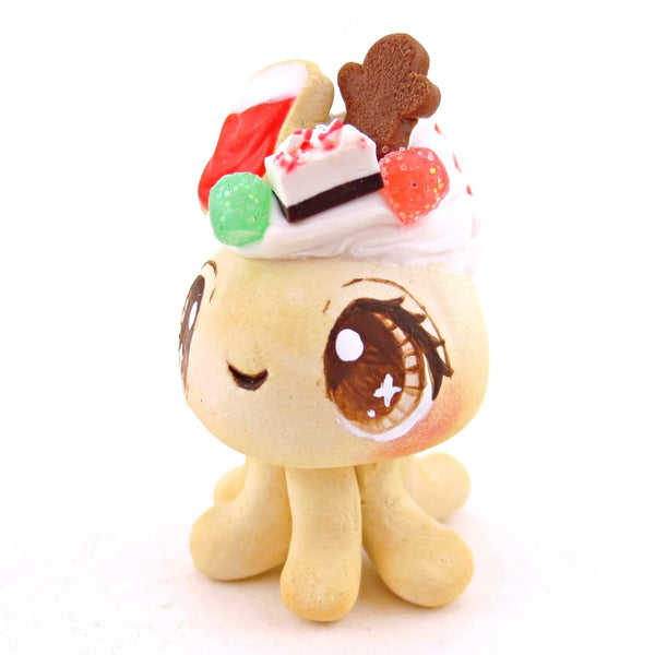 Sugar Cookie Christmas Dessert Jellyfish - Polymer Clay Animals Christmas Collection