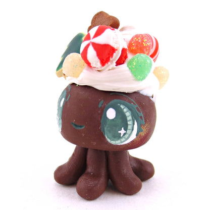 Chocolate Christmas Dessert Jellyfish - Polymer Clay Animals Christmas Collection