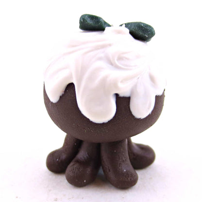 Christmas Pudding Jellyfish Figurine 1 - Polymer Clay Animals Christmas Collection