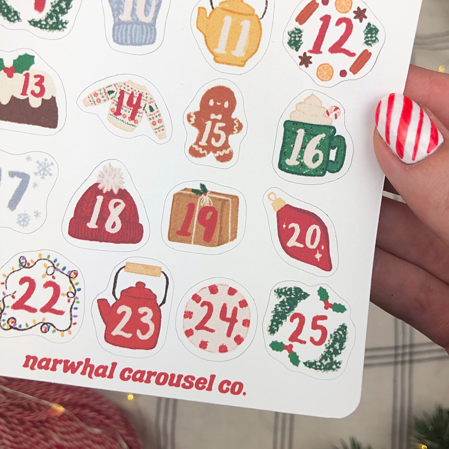 Christmas Countdown Sticker Sheet