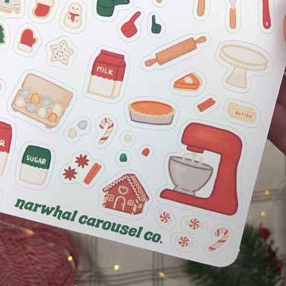 Christmas Baking Sticker Sheet