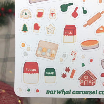 Christmas Baking Sticker Sheet