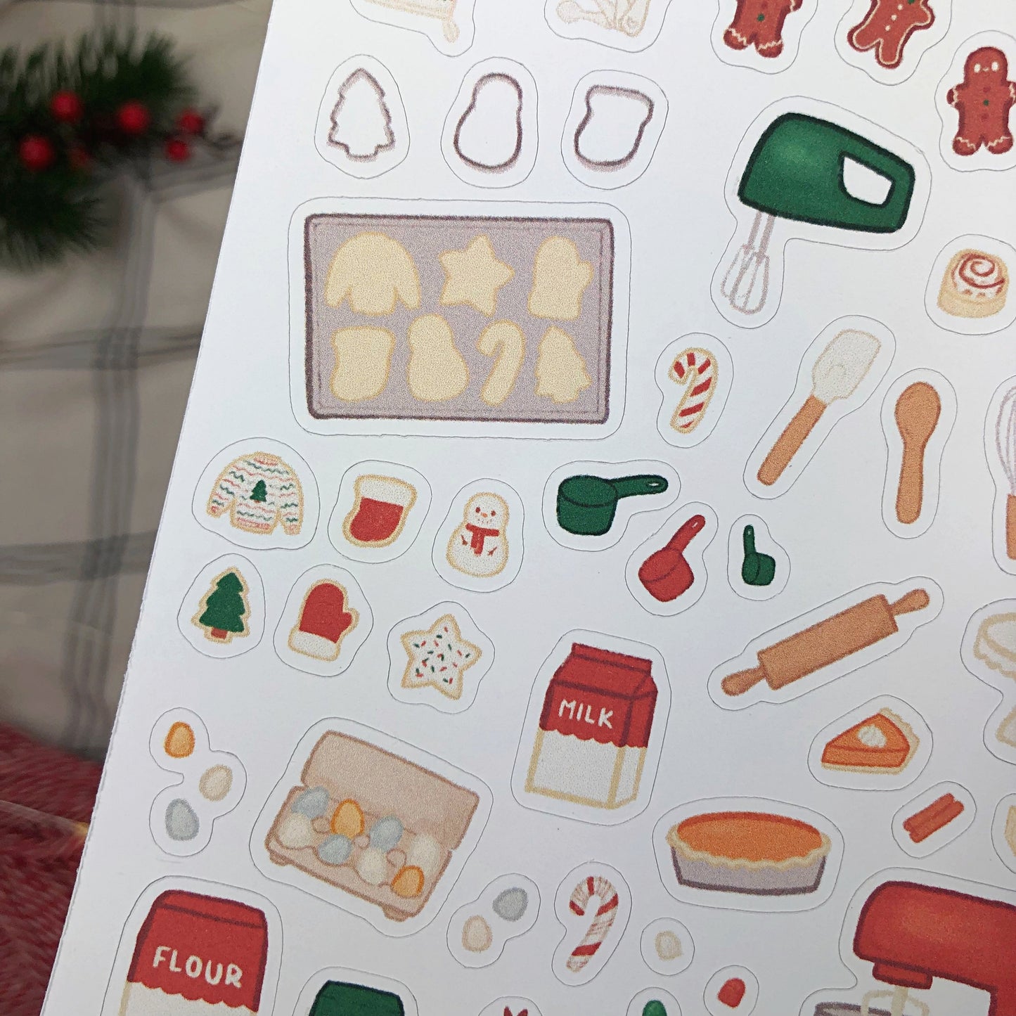 Christmas Baking Sticker Sheet