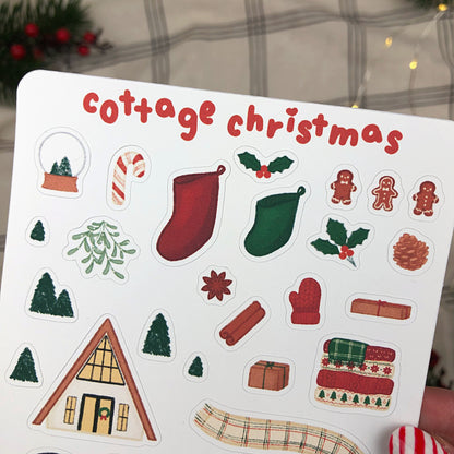 Cottage Christmas Sticker Sheet