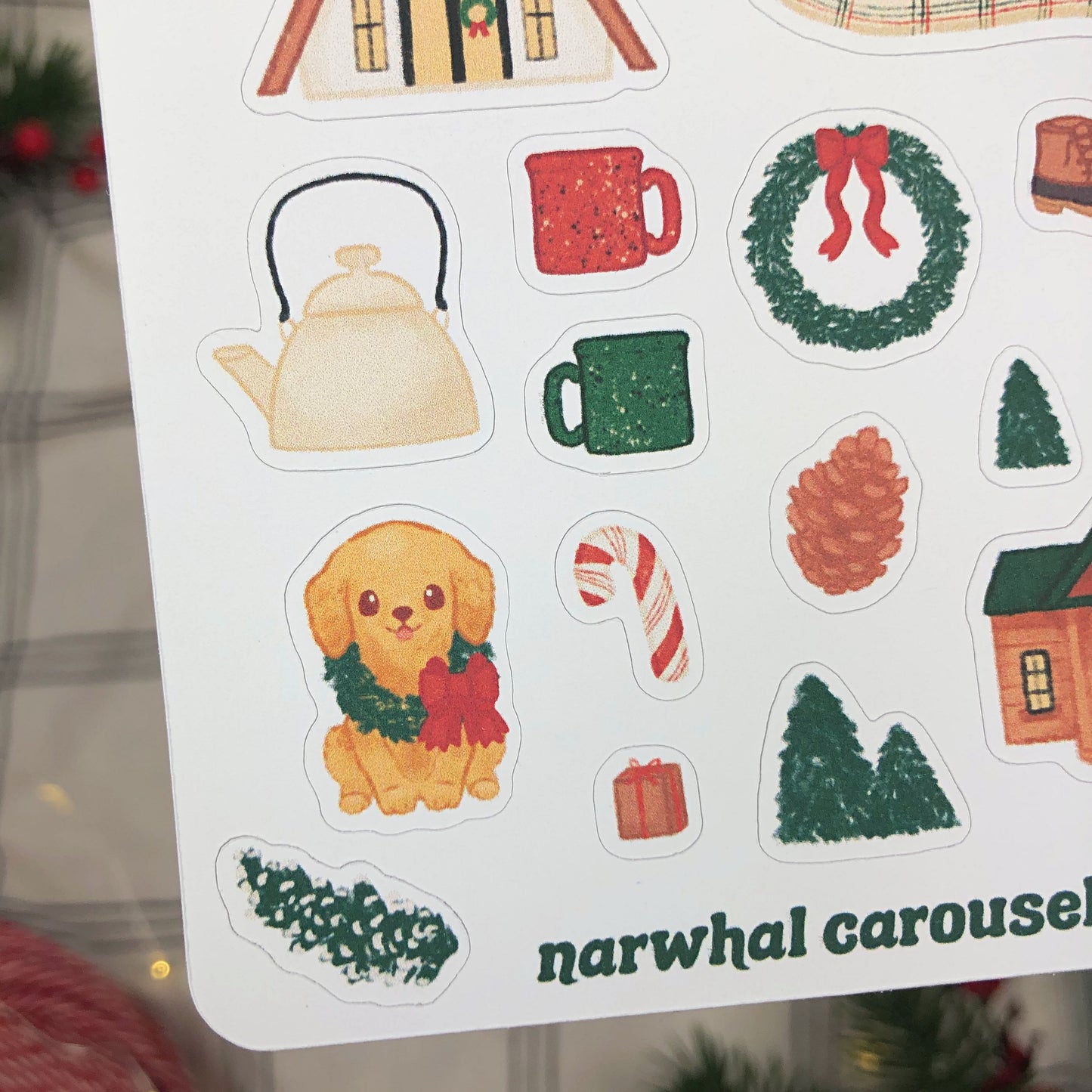 Cottage Christmas Sticker Sheet