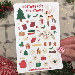 Cozy Cottagecore Winter Sticker Sheet – Narwhal Carousel Co.