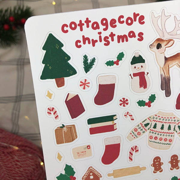 Cottagecore Christmas Sticker Sheet