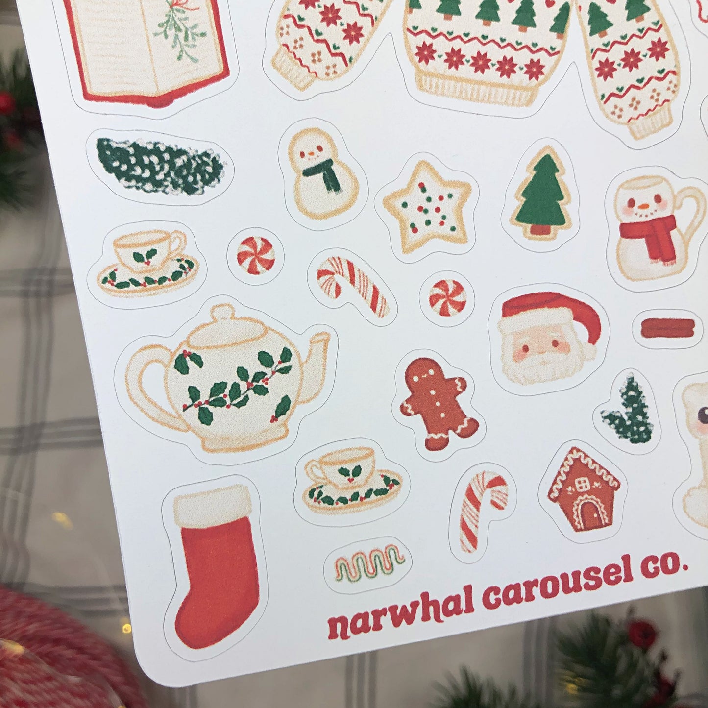 Cozy Cottagecore Christmas Sticker Sheet