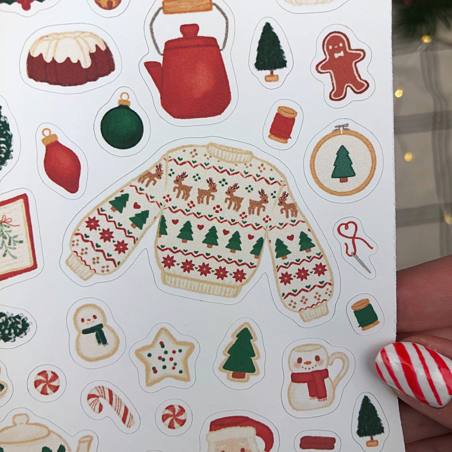 Cozy Cottagecore Christmas Sticker Sheet