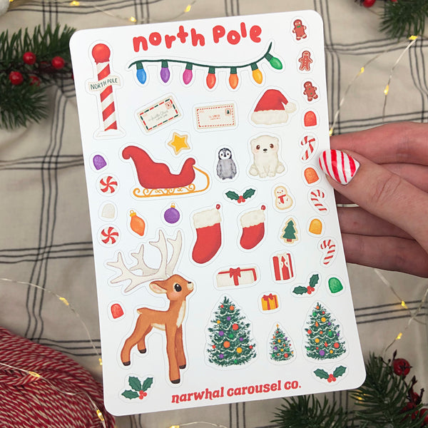 North Pole Sticker Sheet
