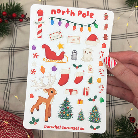 North Pole Sticker Sheet