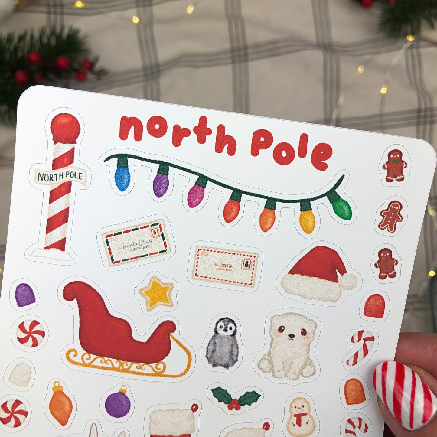 North Pole Sticker Sheet