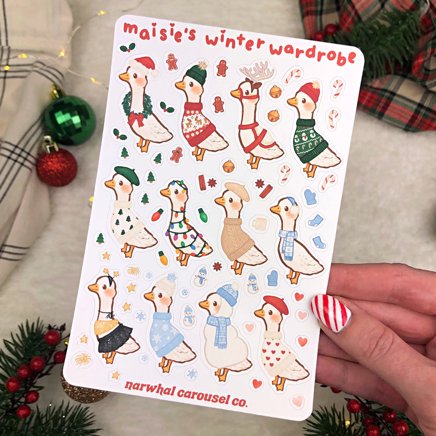 Maisie's Winter Wardrobe Sticker Sheet