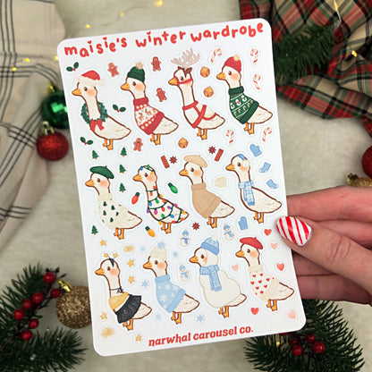 Maisie's Winter Wardrobe Sticker Sheet