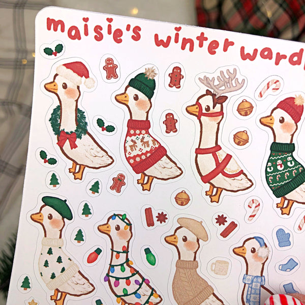 Maisie's Winter Wardrobe Sticker Sheet