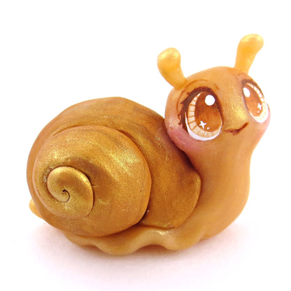 Chonky Snail Figurine - Polymer Clay Cottagecore Animals