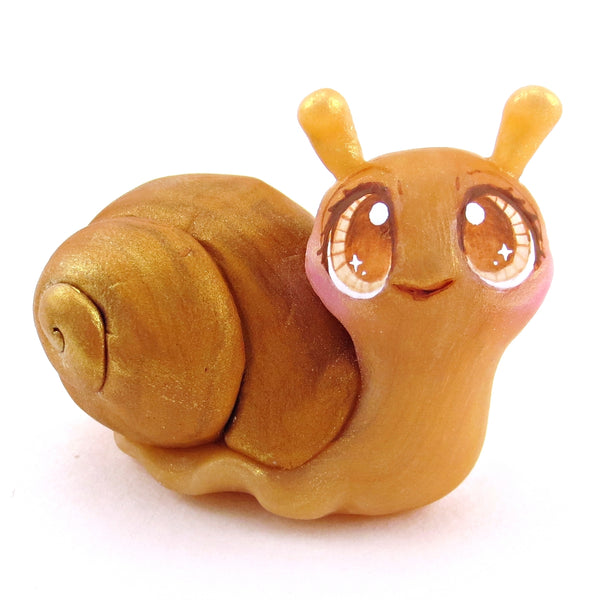 Chonky Snail Figurine - Polymer Clay Cottagecore Animals