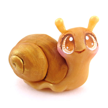 Chonky Snail Figurine - Polymer Clay Cottagecore Animals