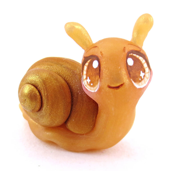 Baby Snail Figurine - Polymer Clay Cottagecore Animals