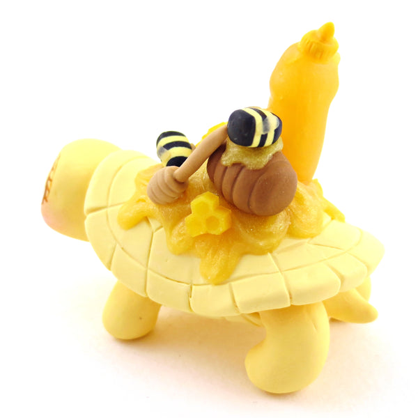 Honey Box Turtle Figurine - Polymer Clay Cottagecore Animals