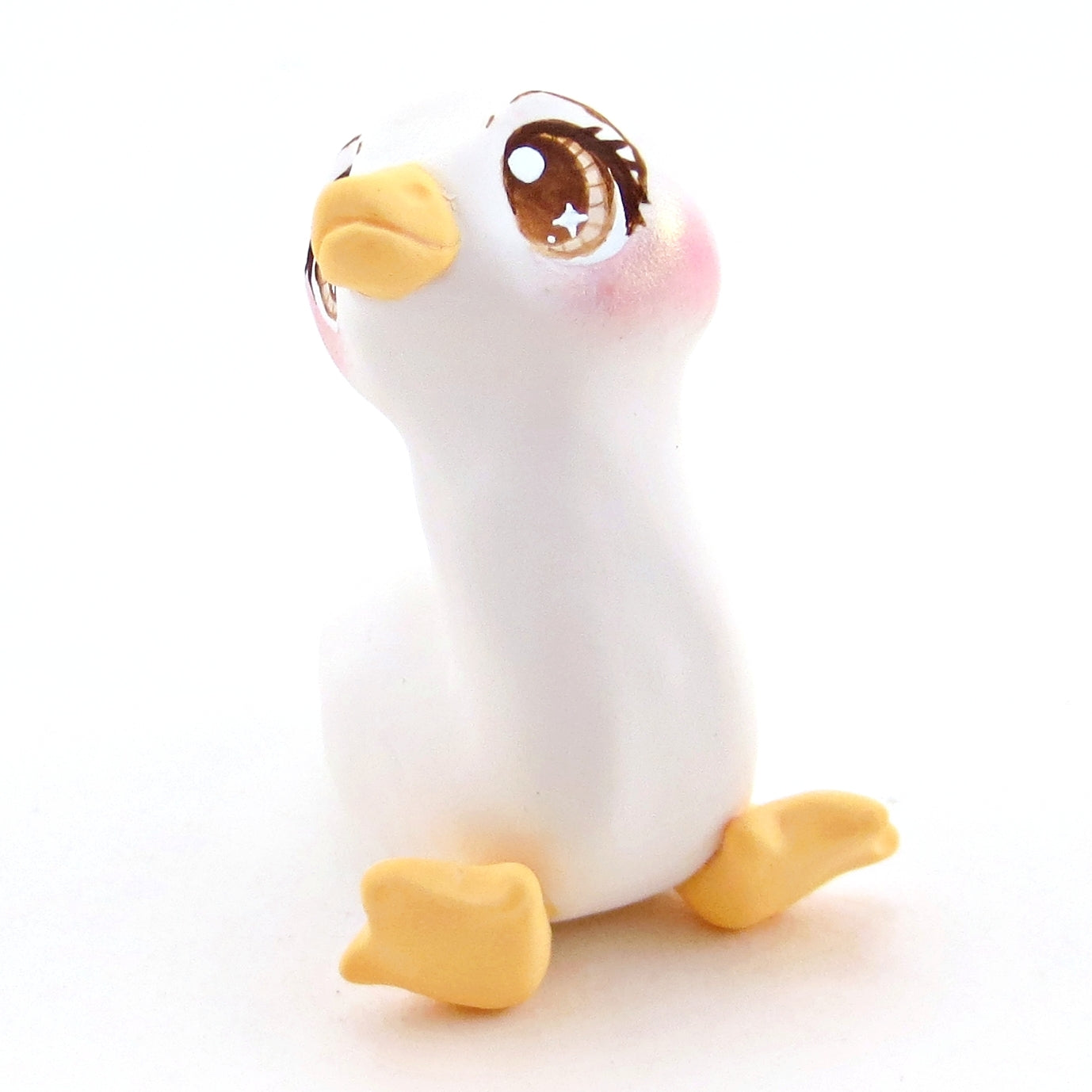 Goose Figurine - Polymer Clay Cottagecore Spring Animal Collection