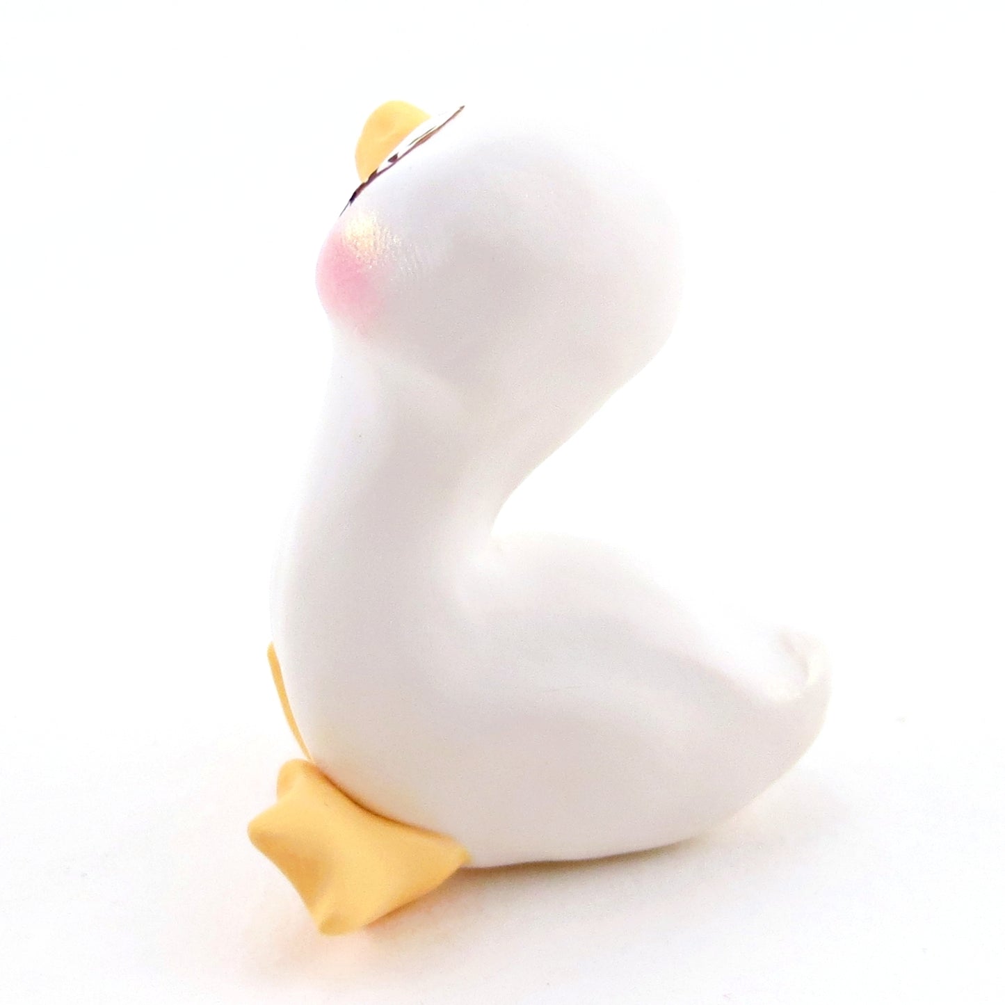 Goose Figurine - Polymer Clay Cottagecore Spring Animal Collection