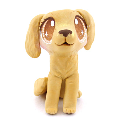 Golden Retriever Dog Figurine - Polymer Clay Dog Collection