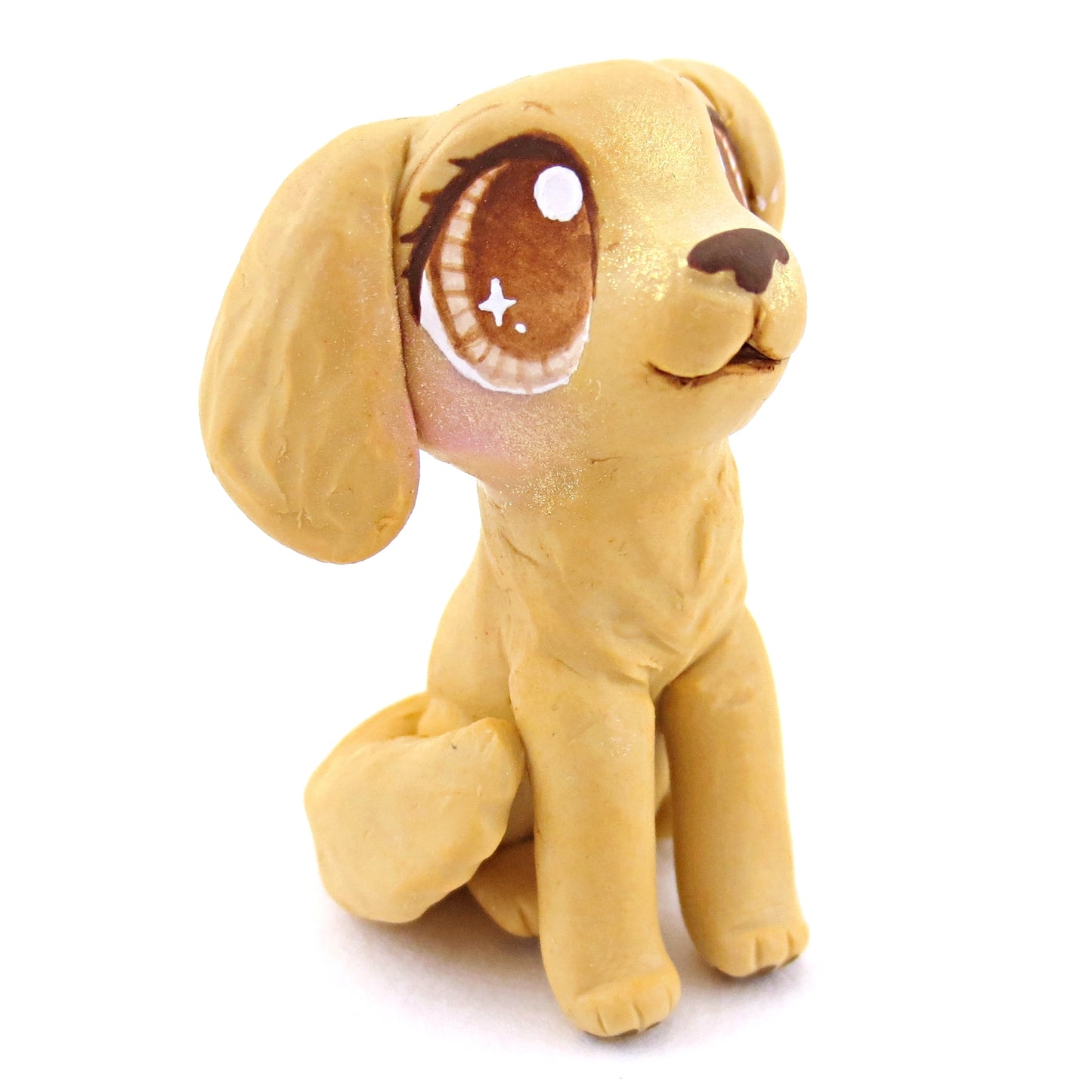 Golden Retriever Dog Figurine - Polymer Clay Dog Collection