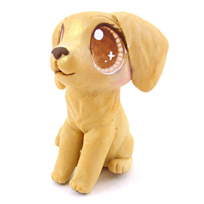 Golden Retriever Dog Figurine - Polymer Clay Dog Collection