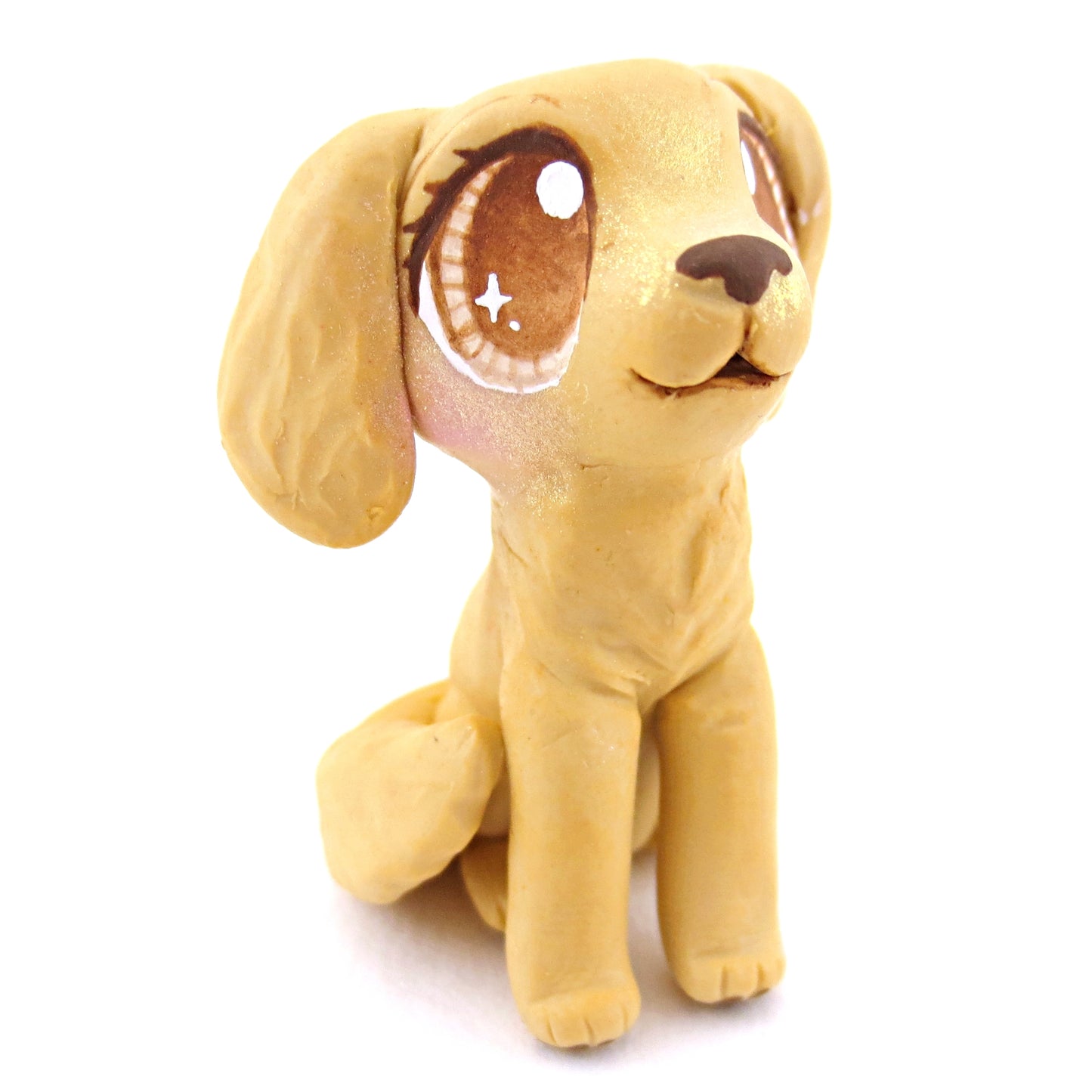 Golden Retriever Dog Figurine - Polymer Clay Dog Collection